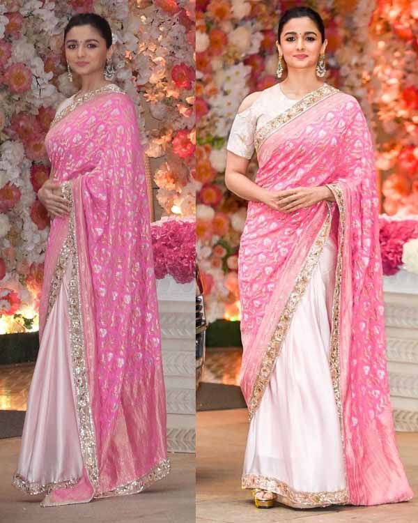 WAVES 2025 Alia Bhatt steals the spotlight in Maharashtra peach sari